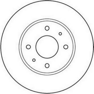 Гальмівний диск передній Mitsubishi Carisma / Volvo S40, V40 Jurid 562088JC