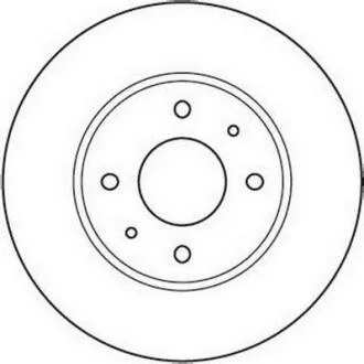 Гальмівний диск передній Mitsubishi Carisma / Volvo S40, V40 Jurid 562088JC