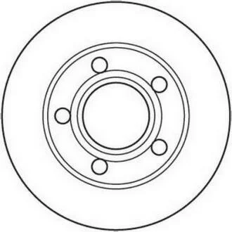 Гальмівний диск задній Audi A6 (1997->) Jurid 562089JC