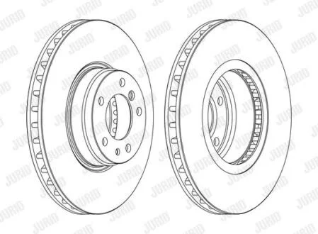 Гальмівний диск передній BMW 7-Series, Z8 Jurid 562091JC-1