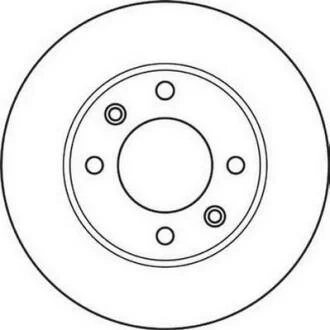 Гальмівний диск задній Citroen Berlingo / Peugeot 1007 Jurid 562130JC