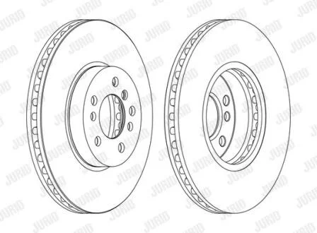 Гальмівний диск передній BMW X3, X5 Jurid 562134JC-1