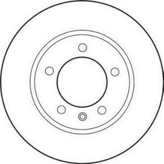 Гальмівний диск задній Renault Master / Opel Movano / Nissan InterStar / Saab 9-3 Jurid 562164JC