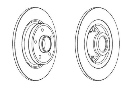Гальмівний диск Jurid 562184JC-1