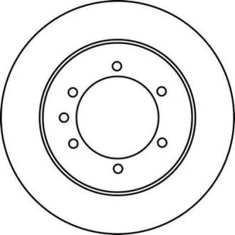 NISSAN диск гальмівний задн.Patrol 2.8/4.2 88- Jurid 562223JC