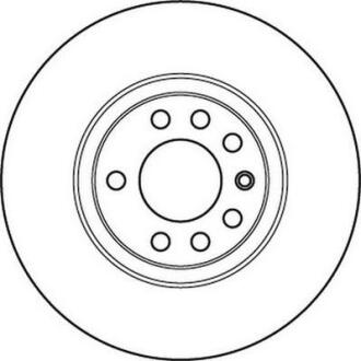 Гальмівний диск передній Opel Astra, Corsa, Meriva, Vectra, Zafira / Saab 9-5 Jurid 562240JC