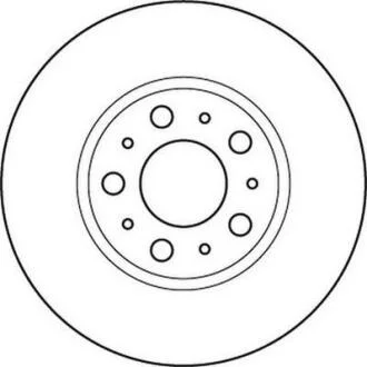 Гальмівний диск передній Volvo S60 / S70 / S80 / V70 / XC70 Cross Country Jurid 562244JC