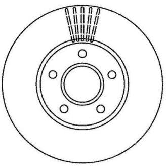 Диск тормозной (комп. 2шт.) Jurid 562251JC