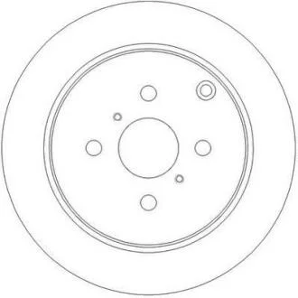 Гальмівний диск задній Toyota Corolla, Matrox, Yaris (1999->) Jurid 562261JC