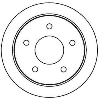 Гальмівний диск задній Nissan Almera Tino, Primera Jurid 562264JC