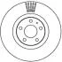 Тормозной диск передний (вентилируемый) (30x112 мм) Audi A6 C6 A8 D3 02-11 Jurid 562265JC (фото 1)