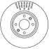 Гальмівний диск передній Citroen C4 GRAND PICASSO, C4 / OPEL CORSA F, MOKKA / PEUGEOT 2008,3008,208, Jurid 562267JC (фото 1)