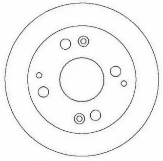 HONDA Гальмівний диск задн.Accord VI 98- D260 Jurid 562282JC