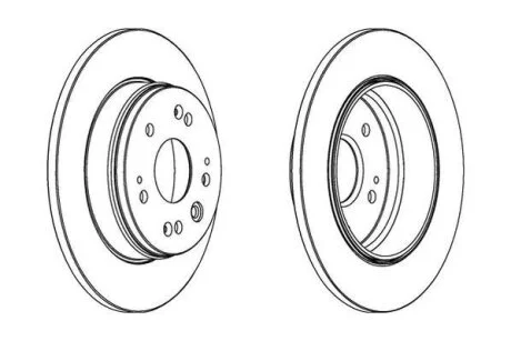 Диск гальмівний (комп. 2шт.) Jurid 562284JC