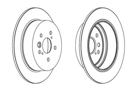 Диск тормозной (комп. 2шт.) Jurid 562288JC