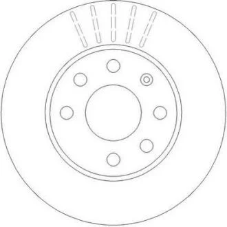 Гальмівний диск передній Opel Corsa C (2000-2009) Jurid 562290JC