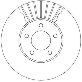 Диск гальмівний (комп. 2шт.) Jurid 562292JC