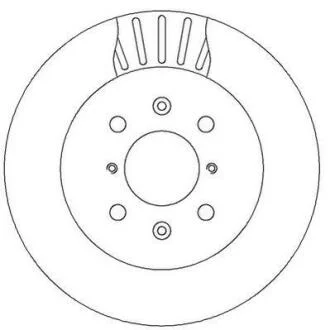 Гальмівний диск передній Opel Agila / Subaru Justy / Suzuki Ignis Jurid 562308JC