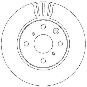 Гальмівний диск передній Citroen C1 / Peugeot 107, 108 / Toyota Aygo Jurid 562311JC