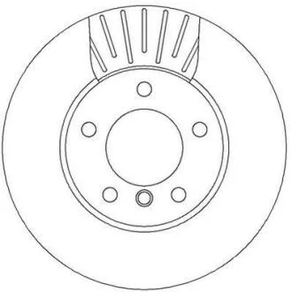 Гальмівний диск передній BMW 1-Series, 3-Series Jurid 562317JC