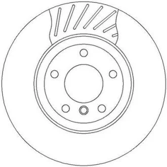 Гальмівний диск задній BMW 3-Series (2000->) Jurid 562318JC