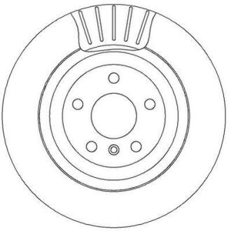 Гальмівний диск задній Mercedes GL, M-Class, R-Class Jurid 562326JC