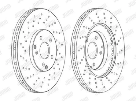DB Диск гальмівний передн.W203 02- Jurid 562354JC-1