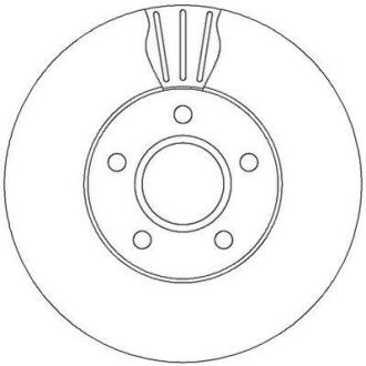 Гальмівний диск передній Volvo C30, C70, S40, V50 / Ford C-Max, Focus, Grand C-Max Jurid 562364JC