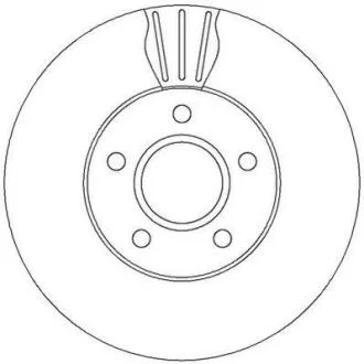 Гальмівний диск передній Volvo C30, C70, S40, V50 / Ford C-Max, Focus, Grand C-Max Jurid 562364JC