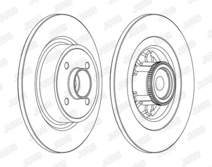 Гальмівний диск з підшипником Jurid 562368JC-1