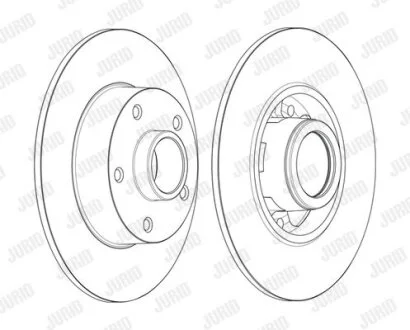 Диск гальмівний Jurid 562371JC-1