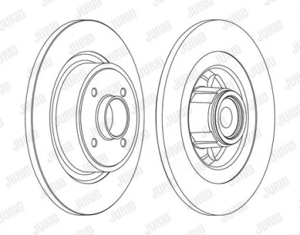 Гальмівний диск з підшипником Jurid 562377J-1