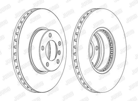 Гальмівний диск передній BMW 5-Series / Alpina B10 Jurid 562384JC-1