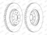 Гальмівний диск передній Audi A3, TT / Seat Leon / VW Golf, Passat, Skoda, Octavia Jurid 562387JC-1 (фото 1)
