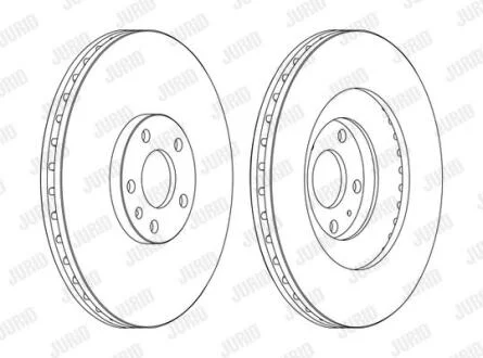 Гальмівний диск передній Audi A4 (2003->) Jurid 562389JC-1