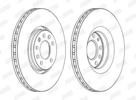 Гальмівний диск Jurid 562390JC-1