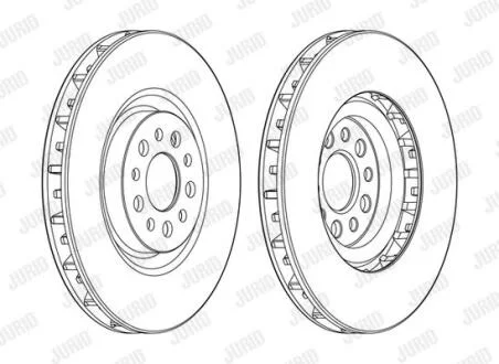 CITROEN диск гальм. передн. C8, FIAT Ulysse, PEUGEOT 807 Jurid 562394JC-1