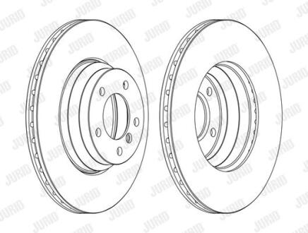 Гальмівний диск передній BMW 1-Series, 3-Series, X1 Jurid 562395JC-1