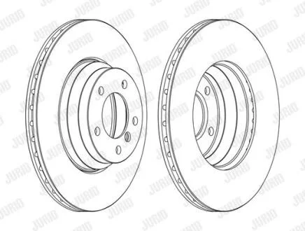 Гальмівний диск передній BMW 1-Series, 3-Series, X1 Jurid 562395JC-1