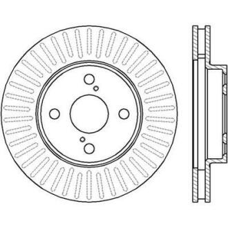 Гальмівний диск передній Toyota Corolla (E12) Jurid 562414JC