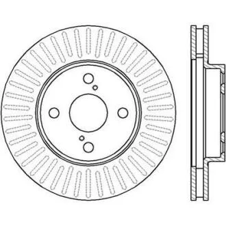 Гальмівний диск передній Toyota Corolla (E12) Jurid 562414JC