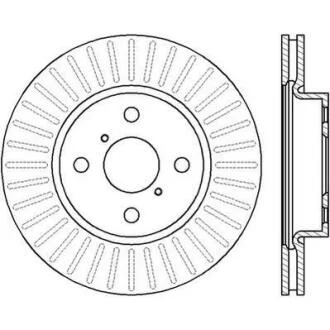 Гальмівний диск передній DAIHATSU Charade / TOYOTA Yaris Jurid 562421JC