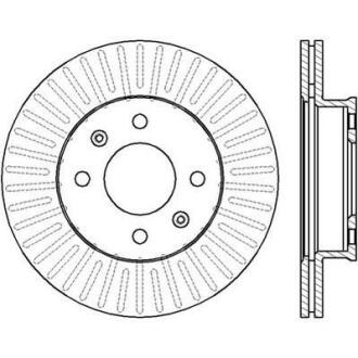 Гальмівний диск передній Hyundai Getz (2002-2009) Jurid 562425JC