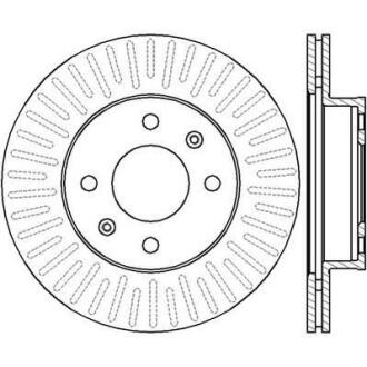 Гальмівний диск передній KIA Picanto I, II / Hyundai i10 I, II / Saab 9-3 Jurid 562428JC