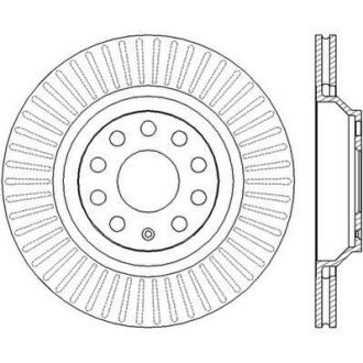 Гальмівний диск задній VW Golf, CC, Passat / Seat/ Skoda/ Audi Jurid 562432JC