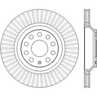 Гальмівний диск задній VW Golf, CC, Passat / Seat/ Skoda/ Audi Jurid 562432JC