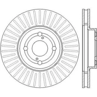 Гальмівний диск передній Toyota Corolla, Matrix Jurid 562435JC