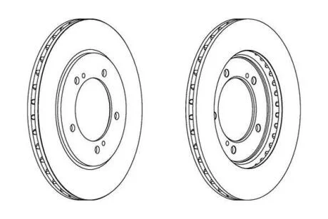 SUZUKI диск гальмівний передн.Grand Vitara 98- Jurid 562445JC
