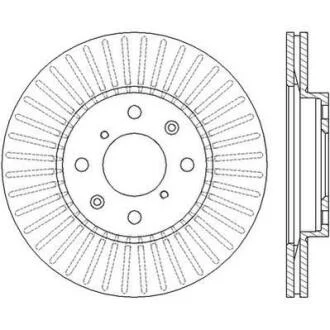 Гальмівний диск передній Opel Agila / Suzuki Splash, Swift III (MZ, EZ) Jurid 562456JC