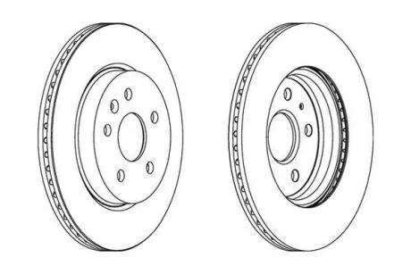 Гальмівний диск задній Chevrolet Malibu / Opel Insignia A Jurid 562463JC